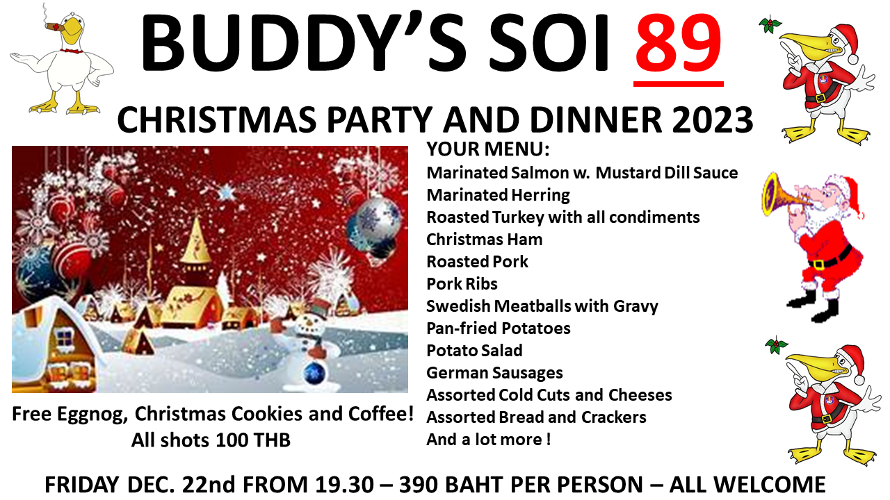 Buddy's Bar & Grill Bangkok - Christmas Party Sukhumvit Soi 89