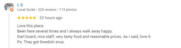 5-Star review of Buddy’s Bar & Grill Bangkok Soi 22 March 2024