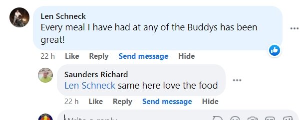 Another 5-Star review of Buddy’s Bar & Grill Bangkok Soi 22 June 2024
