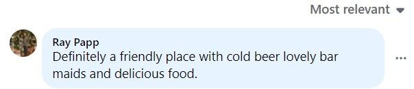Another 5-Star review of Buddy’s Bar & Grill Soi 22 Bangkok October 2024