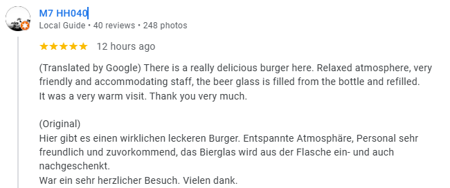 Another 5-Star review of Buddy’s Bar & Grill Soi 22 Bangkok February 2025