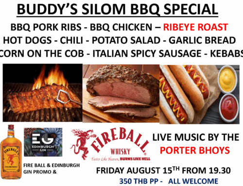 Buddy’s Silom Party Friday August 15