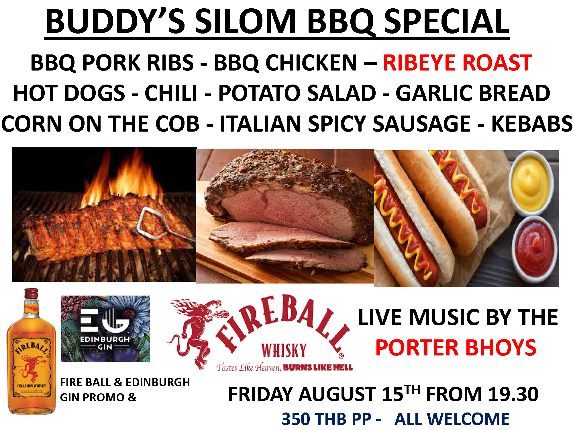 Buddy’s Silom Party Friday August 15