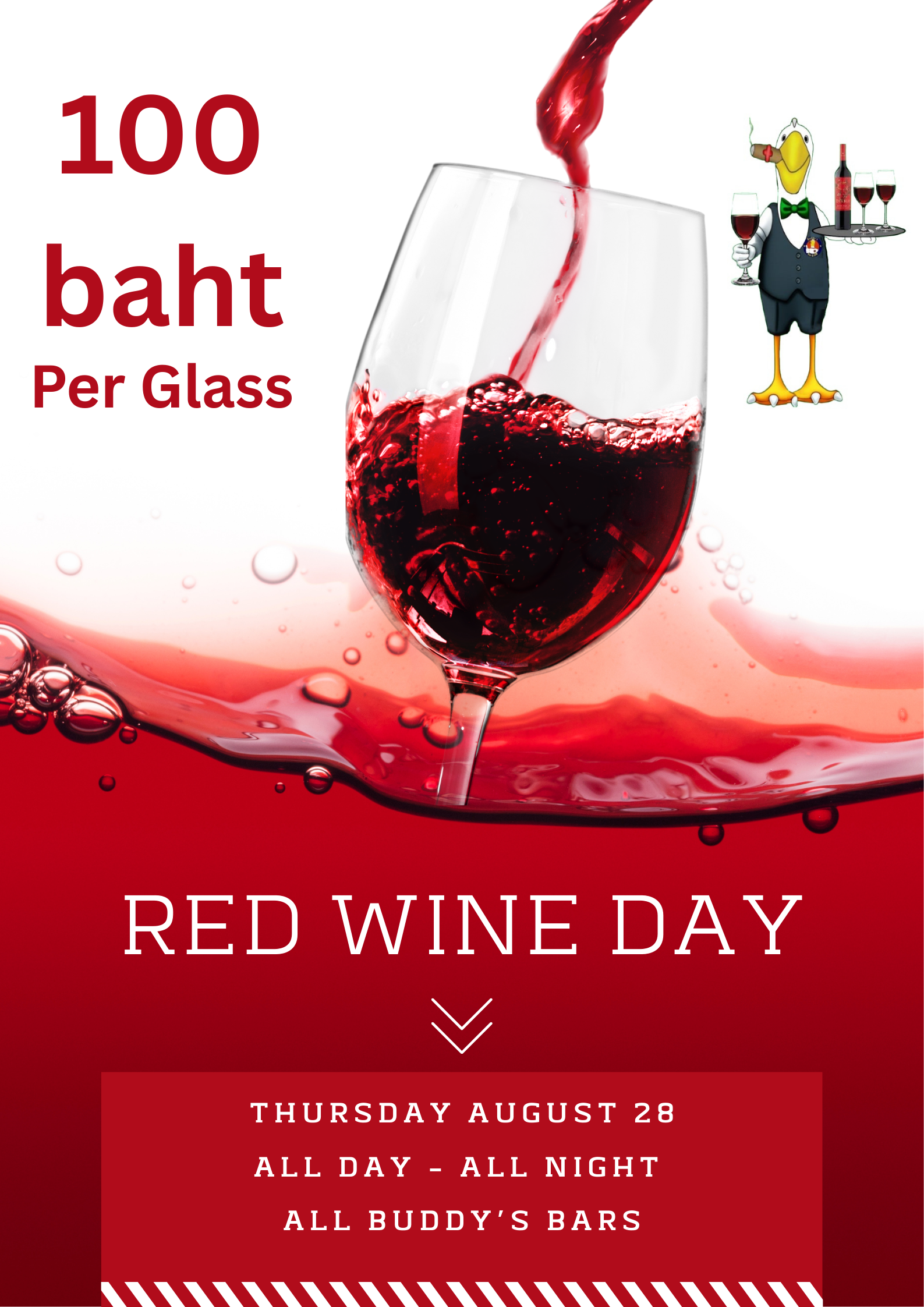 🍷 Red Wine Day – Thursday, August 28 🍷