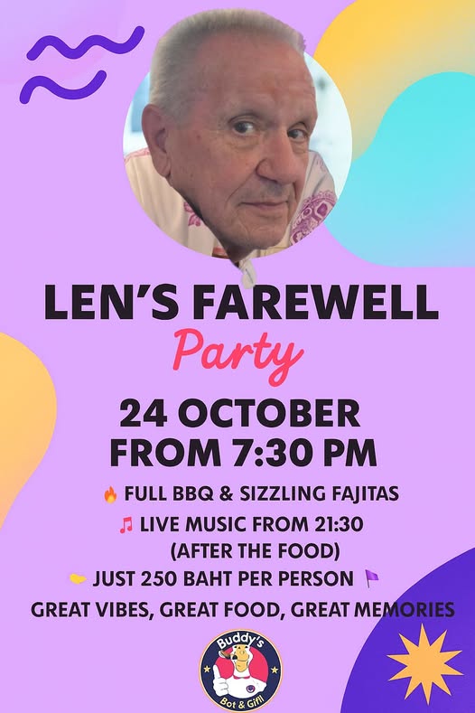 Len’s Farewell Party – Soi 89