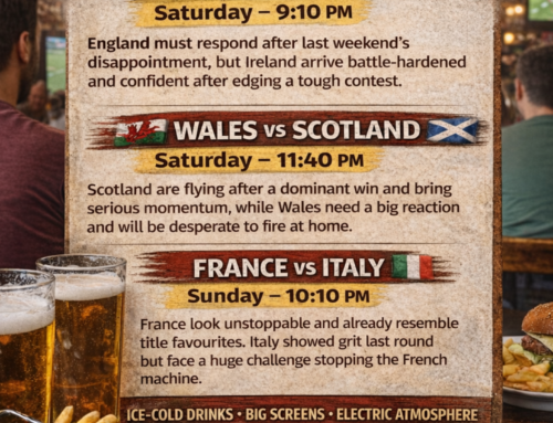 Guinness 6 Nations Rugby – February 21-22 – All Bars