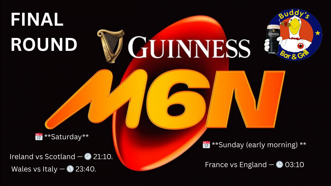 🏉🔥 Six Nations 2026: Final Round Incoming! Showing LIVE at all 5 Buddy's Bars Bangkok