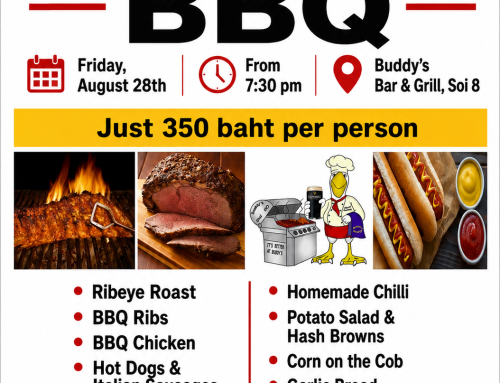 August End-of-Month BBQ – Buddy’s Soi 8