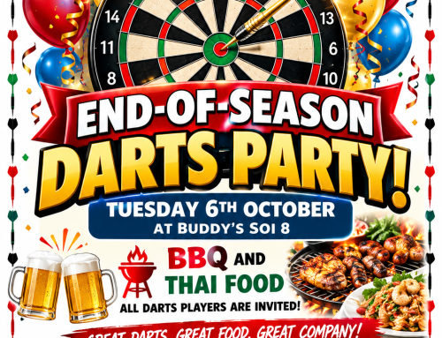 Bangkok Amateur Darts League End-of-Season Party Buddy’s Soi 8